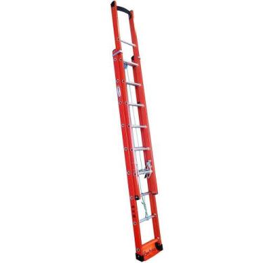 Imagem de Escada Extensível Vazada em Fibra 13 Degraus 4,20 Metros - WBERTOLO