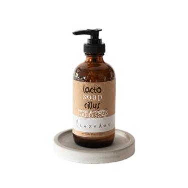 Imagem de Lactosoapcillus sabonete probiótico para as mãos - naturalmente refrescante - lavanda - natural e vegano com os melhores óleos essenciais que amam a pele, sabonete calmante para as mãos, ingredientes