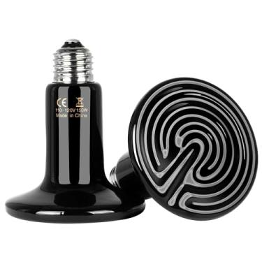 Imagem de Simple Deluxe Emissor de calor de cerâmica 150W lâmpada de calor de réptil sem emissão de luz aquecedor de galinheiro para animais de estimação anfíbios, tartaruga cobra e galinha incubadora, sem