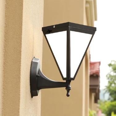 Imagem de Lâmpada De Parede Solar Simples À Prova D 'água Contemporânea Ao Ar Livre, Adequada Para Varanda, Corredor, Pátio, Porta De Villa, Hotel, Iluminação De Decoração De Jardim (9212 H27CM Solar)