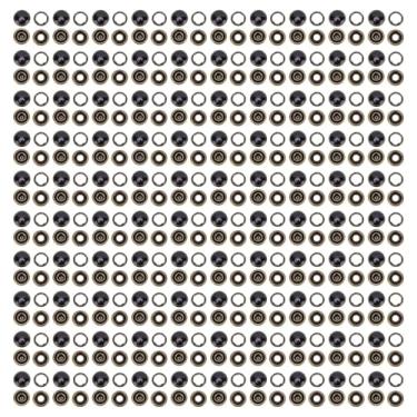 Imagem de Haofy 100 Conjuntos de 10 Mm Botão Snap Button Snaps Metal Botões Com Prensa de Prensa Kit de Ferramentas para Fabrica (Contam preto com bronze bronze)