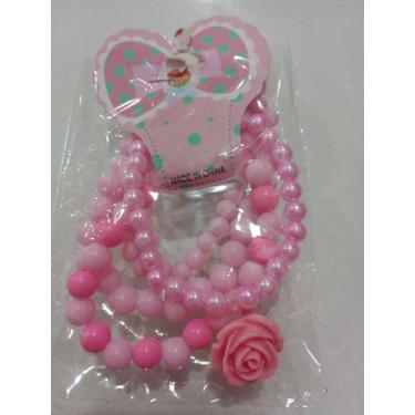 Imagem de Kit pulseiras miçangas infantil de bolinhas  - Marilene