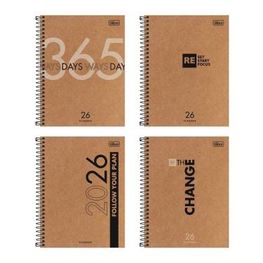 Imagem de Agenda planner espiral semanal Kraftwork 2026 Tilibra