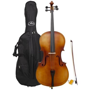Imagem de Violoncelo Envelhecido AL 1210 4/4 E Alan Com Capa Arco Breu