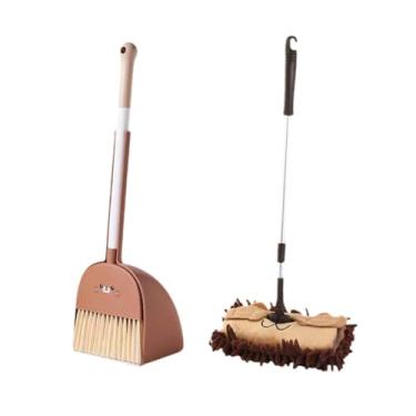 Imagem de YIJU Mini Vassoura com Esfregão para Crianças, Brincadeira de Simulação para Crianças de 3 a 6 Anos