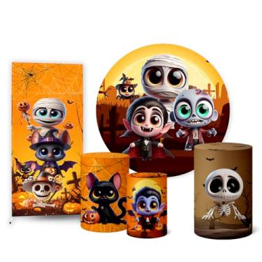 Imagem de Trio Capas Cilindro + Painel Redondo + Lateral Halloween (K2HAL0003)
