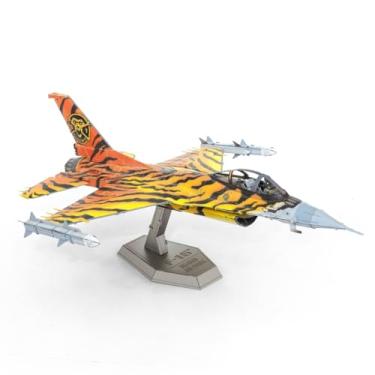 Imagem de Metal Earth F-16 Belgian Air Force Tiger 3D Metal Model Kit Fascinations