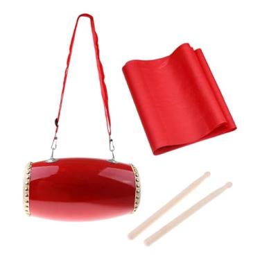 Imagem de Yunhgft Tambor de Cintura Tradicional Chinês Simples, Brinquedo Educacional, Instrumento de Percussão de Mão para Crianças, Festa, Dança, Apresentação