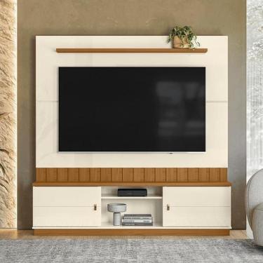 Imagem de Home Florianópolis 1,75m TVs 70'' Painel Nichos e Gavetas -Off White /