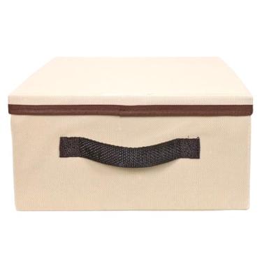 Imagem de Caixa organizadora de Tecido OrganiBox com Alça e Tampa de 28x15x28cm