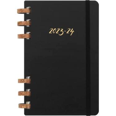 Imagem de Moleskine 2024 Spiral Academic Planner, 12M, Large, Black, Hard Cover (5 x 8.25)