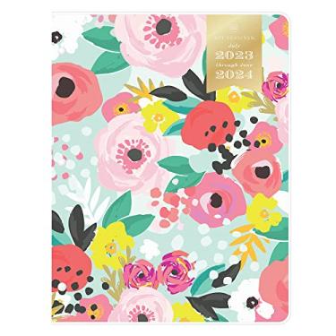 Imagem de Agenda mensal para ano acadêmico Blue Sky 2023-2024, 21,5 x 28 cm, capa transparente, encadernação grampeada, jardim secreto (137901-A24)