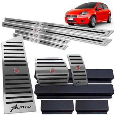 Imagem de Soleira Pedaleira Automático Descanso Punto 2007 2012 Preto