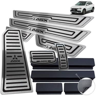 Imagem de Soleiras Descanso Pedaleira Asx 2018/2020 Preto Baixo Relevo