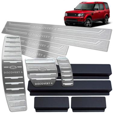 Imagem de Soleira + Pedaleira + Descanso Discovery 4 2009 A 2016 Inox