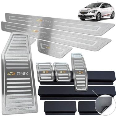 Imagem de Descanso Soleira Pedaleira Prata Onix Effect 2013 a 2019