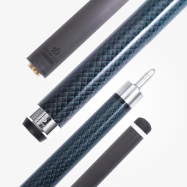 Imagem de DDonglai Bastão de taco de bilhar de fibra de carbono 147 cm bastões profissionais de baixa deflexão para piscina com junta de pino de liberação rápida e ponta de 12,5 mm, estojo macio incluído