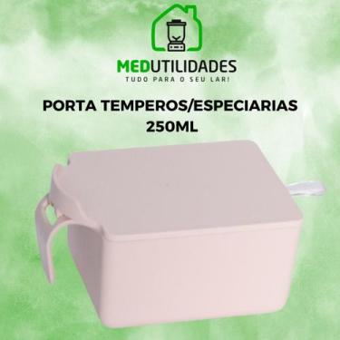 Imagem de AÇUCAREIRO PORTA TEMPEROS ESPECIARIAS 250ml com Colher - Micromax, Ros