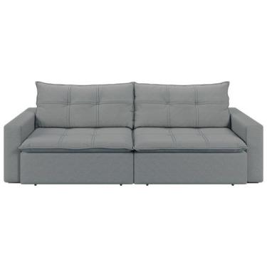 Imagem de Sofá Retrátil e Reclinável Joinville 2,30M Linho - Blossom Casa, Chumb