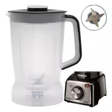 Imagem de Copo Liquidificador Compatível Com Mondial L1000 Preto L1000W Inox Tra