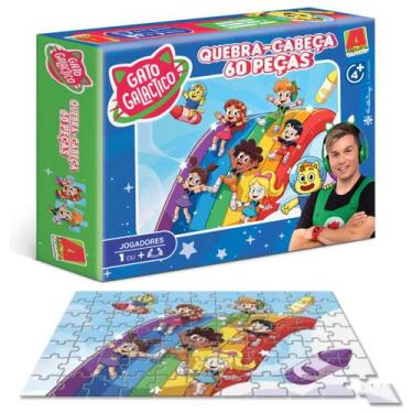 Imagem de Quebra-Cabeça 60 Peças Gato Galactico e sua Turma -Algazarra