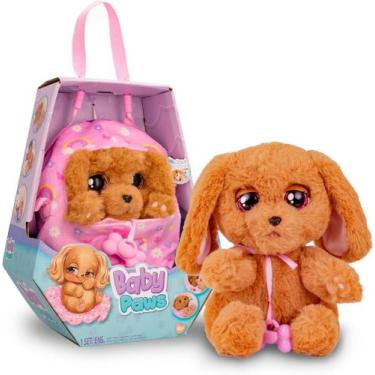 Imagem de Boneco Pelúcia Interativo Baby Paws Cocker Multikids 22cm BR1814