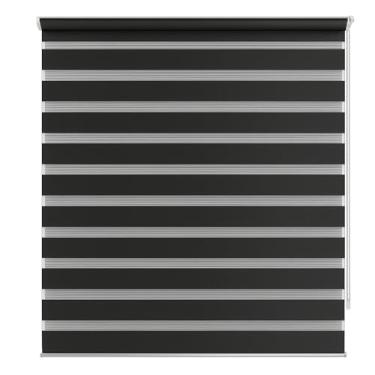 Imagem de Zebra Persiana Rolo Dupla 140x160cm Preta Evolux