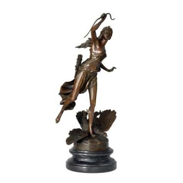 Imagem de NILEEBUKER Estátua da Deusa Grega Diana Artemis Escultura Grega Antiga Arte Decoração de Casa Grande 56 cm