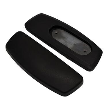 Imagem de KiBcsLic 2 peças de almofadas de apoio de braço para cadeira de escritório, fácil instalação, acessórios universais de PU com furos de montagem, substituição