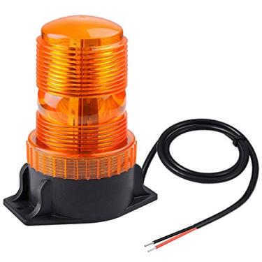 Imagem de Luzes estroboscópicas de LED âmbar magnéticas para carrinhos de golfe, caminhões UTV, trator WOWTOU 12V 24V de aviso de segurança no teto piscante de emergência