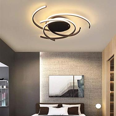 Imagem de Luminária de teto LED com controle remoto moderno, regulável, luminária de ilha, mesa de jantar, design em forma de flor, lustre de teto de acrílico e metal, iluminação para sala de estar, q