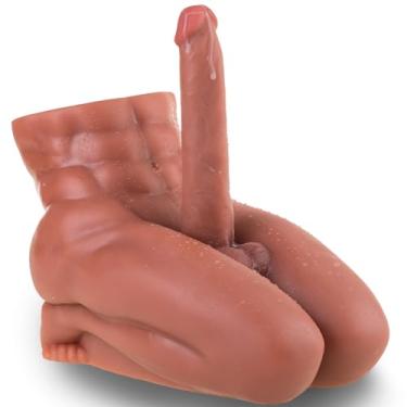 Imagem de Boneca de sexo masculino para mulheres Homens Brinquedos sexuais Torso Dildo Ass Toy for Mens Sex, Gay Sex Toys Ass Toy Butt with 8In Dildos, Torso Sex Toy Ass Men Sex Doll with Dildo Ball, Masculino Sexo Torso Riding Dildo 15lb