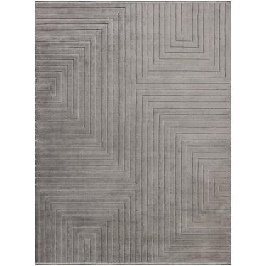 Imagem de Tapete 150x200 Movimentos Ortagonais Cromio Tapete São Carlos Ortagonais Cromio