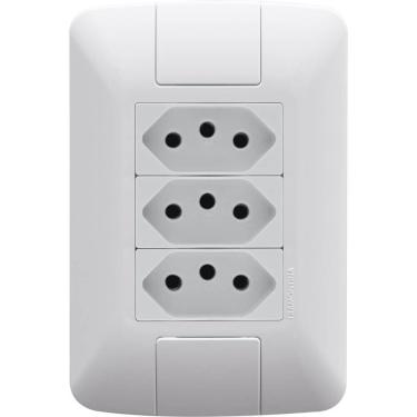 Imagem de Conjunto Com 3 Tomada 2p+t 20 Amperes - 250 Volts Aria - 57241079 - Tramontina