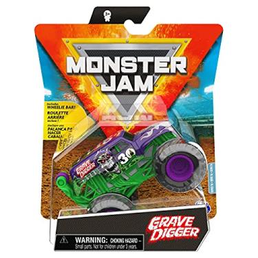 Imagem de Monster Jam, Official Grave Digger Monster Truck, Die-Cast Vehicle, Arena Favorites Series, 1:64 Scale