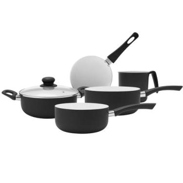 Imagem de Jogo de Panelas Antiaderente Cerâmica 6 Pçs Vermelho Lehaví, 6 PÇS