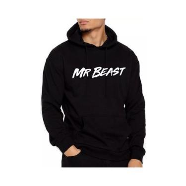 Imagem de Moletom Mr Beast Youtuber de algodão preto para homens - Lightbek Offi