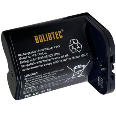Imagem de Bolidtec Bateria de substituição compatível com iRobot Braava Jet M6 Series M612880/M612680/M614480 ABL-C Series 3INR 19/65 aspirador de pó bateria de íon de lítio 10,8V 2200mAh