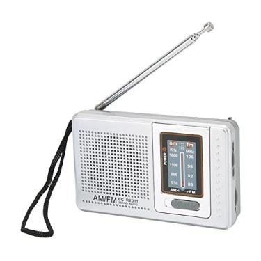 Imagem de VBESTLIFE Rádio AM FM Portátil, Rádio Operado por Bateria Com Alto-falante, Antena Transistor e Entrada para Fone de Ouvido de 3,5 Mm para Casa, Emergência Externa