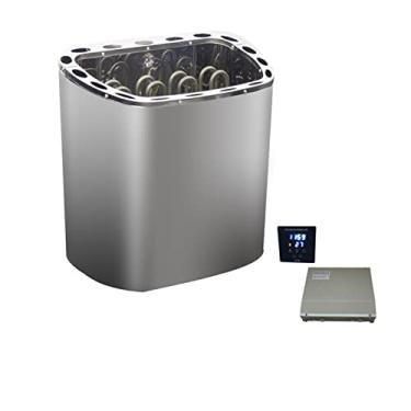 Imagem de Aquecedor elétrico, gerador de vapor, aquecedor de sauna, aquecedor de sauna, fogão, 4,5 KW, sala de sauna seca com controle digital, para spa