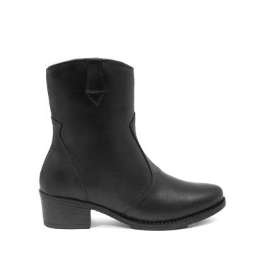 Imagem de Bota Feminina Texana Estilosa Cano Curto Confortável Moda Country Quen