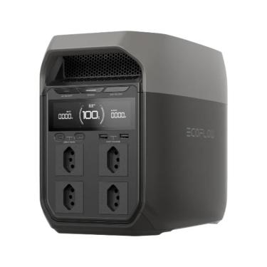 Imagem de Estação de Energia Delta 3 Portátil 2200W e 1024Wh Integra 13 Conexões Ecoflow 127V