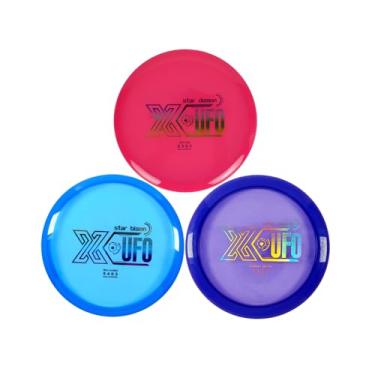 Imagem de X-UFO Conjunto de 3 peças de disco de golfe - Conjunto de disco de golfe para iniciantes com discos de distância média Star Bison, discos de putting Star Demon, discos de longa distância Star Bucks e