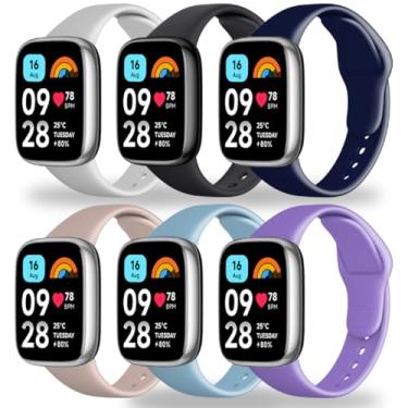 Imagem de BABEJIA 6 pulseiras compatíveis com Xiaomi Redmi Watch 3 Active, pulseiras para Xiaomi Redmi Watch 3 Active, Doux, Respirante, Longueur réglable