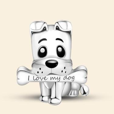 Imagem de 1 peça de berloque de prata de osso de garra elegante para mulheres faça você mesmo e roupa diária combinando joias decoração presente para mamãe, 15*9mm, Prata, Sem Pedra Preciosa