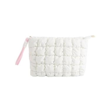 Imagem de Bolsa de maquiagem portátil para mulheres, linda e simples bolsa de cosméticos para crianças com grande capacidade de pendurar, bolsa Storgae para escova de cuidados com a pele, presentes para ela