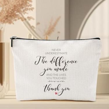 Imagem de Presentes inspiradores para mulheres, presentes para colegas de trabalho, professores, presentes de agradecimento para mulheres - nunca subestime a diferença que você fez e as vidas que você tocou