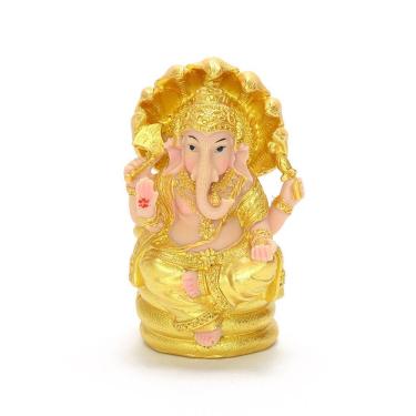 Imagem de Estatueta de resina de estátua tailandesa de Ganesha de 12,5 cm do deus hindu do Pr