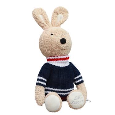 Imagem de Brinquedo de pelúcia macio Bunny Doll Stuffed Cartoon Rabbit 45 cm azul marinho