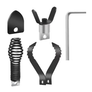 Imagem de LiebeWH Kit de Fixação de Broca de Drenagem, Conjunto de Cabeça de Corte de Aço Inoxidável para Máquina de Dragagem de Dutos, Compatível Com Cabos de 5/16 3/4